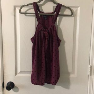 Polkadotted tank top